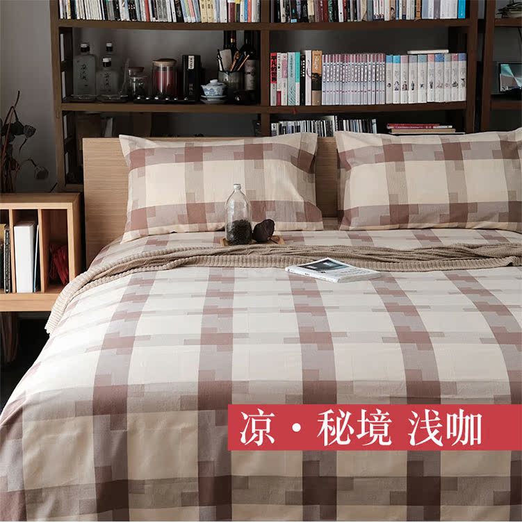 Cũ thô bông mat dày bông khăn trải giường ba mảnh hè ghế máy lạnh Ruanxi con - Thảm mùa hè mua chiếu trúc