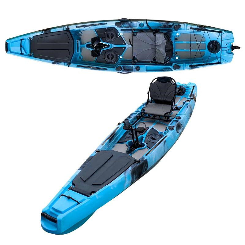 Luya boat standard Kayak canoe pedal platform boat fishing boat hard bottom plastic thickened single Luya kayak