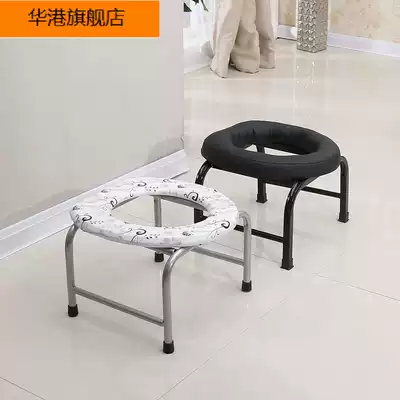 Shelf Spittoon folding toilet toilet seat Waterproof sitting poop basin for the elderly plus portable plastic
