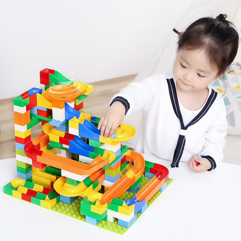 Compatible lego building block toy children assembly slide-slip puzzle male child girl 3-6-year-old 10 gift