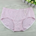 Bướm Anfen đồ lót womens chính hãng thấp eo tinh khiết bông nghiền flowersexy dễ thương phụ nữ thở phẳng nhỏ sừng đồ lót. 