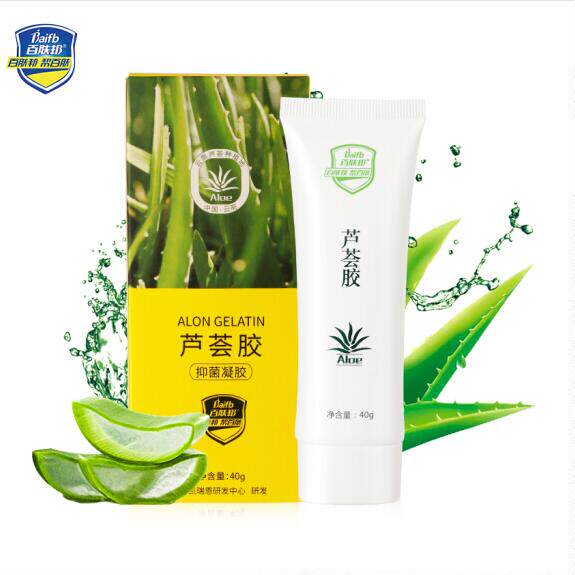 Baifubang Aloe vera gel Damage repair Acne Anti-acne post-sun repair Ru Hui Glue moisturizing cream Sunburn cream