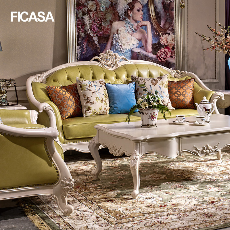 Eifferau style real leather sofas portfolio minimalist sofa extravaganza Villa Living Room Sofa Modern Furniture Sofa