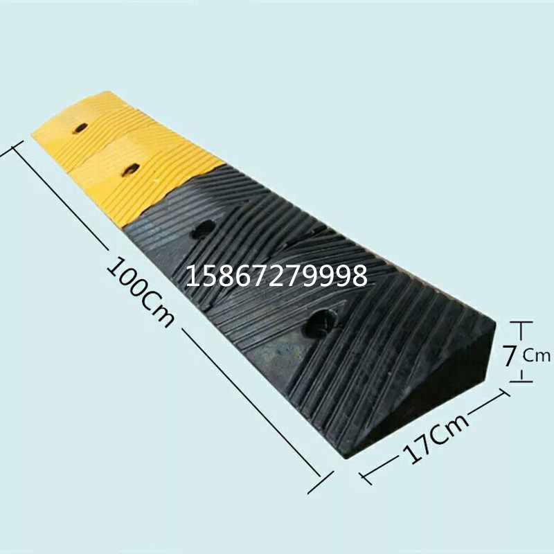 7 cm high rubber slopes padded road Tooth Steps Cushion Car Uphill Cushion Wheel Chair Upper Stairs Triangle Cushion-Taobao