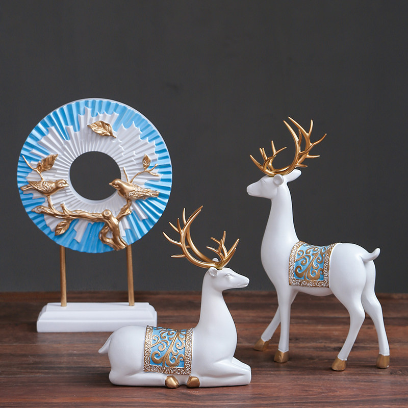 Wine cabinet TV cabinet ornaments home decorations creative living room European modern bedroom Nordic light luxury fawn furnishings