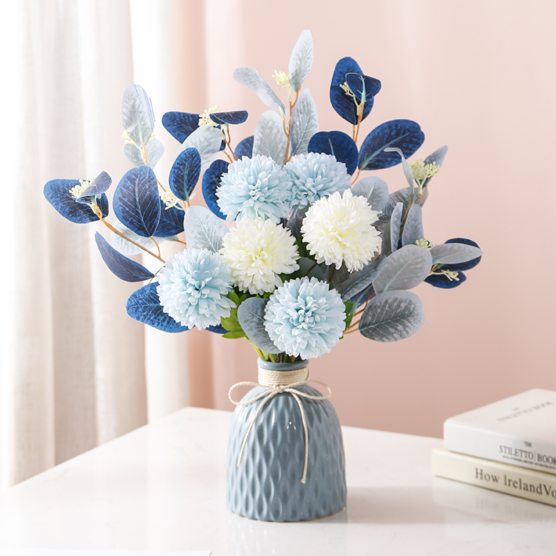 Nordic Ceramic Vase Ornament Modern Home Living Room Table Flower Arrangement Creative TV Cabinet Decoration Wedding Gift