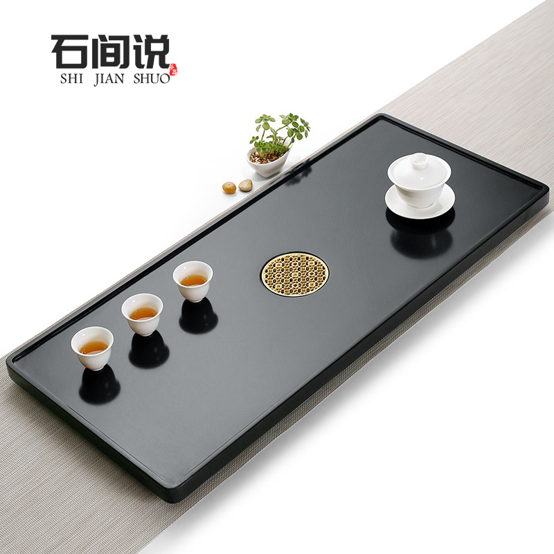 Natural Urkin Stone Tea Tray Home Living Room Tea Desk Brief Size Number Stone Tea Sea Kongfu Tea House Creativity