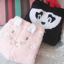 Factory clearance autumn and winter thick coral Velvet Moon pajamas cute animal head postpartum home closing foot womens pajamas