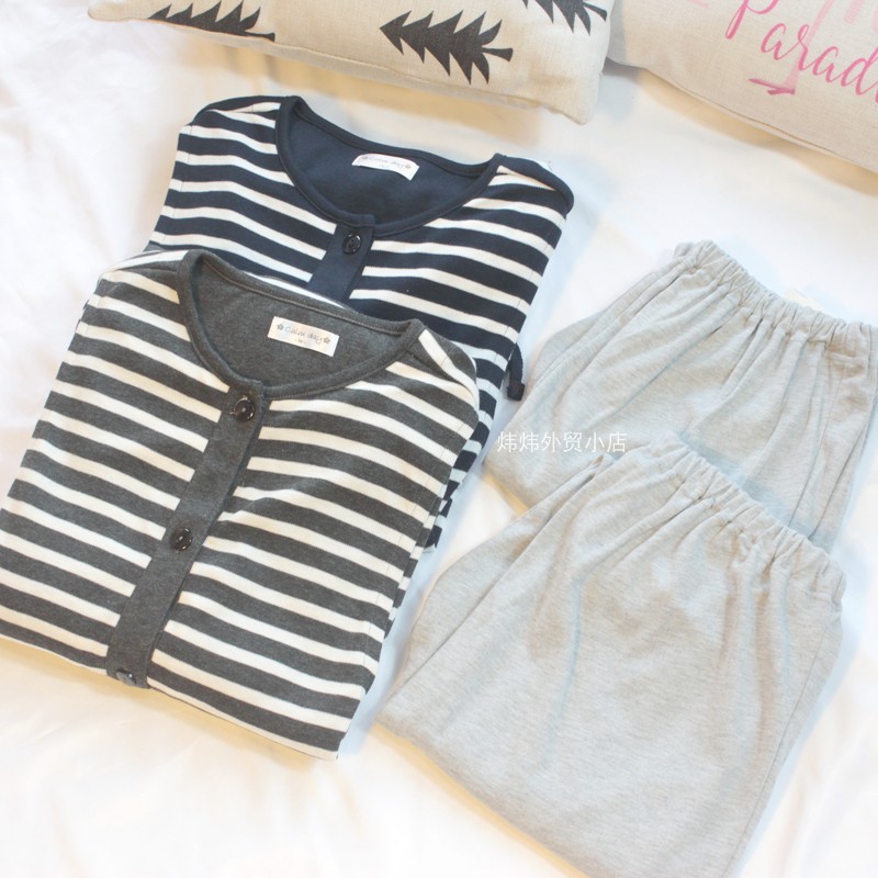 Export Day Single Spring Fall in Long Edition Round Collar Lactation Lunar Subs to the Pregnant Woman Pyjamas for Pregnant Women Pyjamas