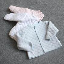 Baby Warm Underwear Foreign Trade Day Single Autumn Winter Thin style pure cotton air layer male and female baby warm underwear blouses