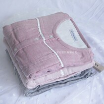 Pregnant womans pyjamas pure cotton cloth Breastfeeding Month of Garage Enlarged Thickened all cotton cotton cloth to feed the milk home