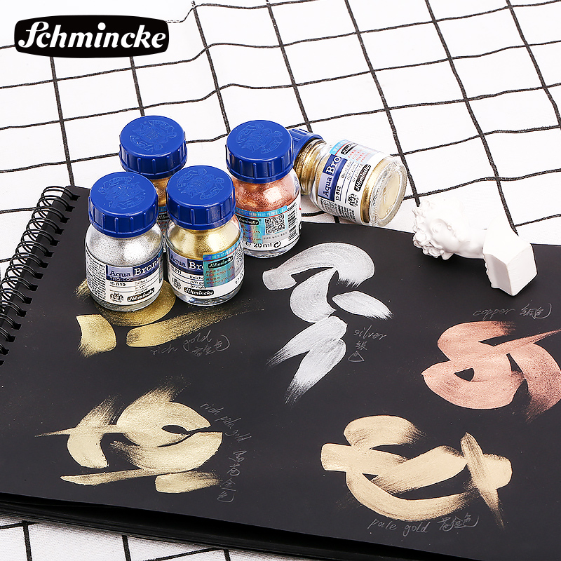 State History Minke Metal Pink Pigment Large Division Star Light Color Gold Powder Silver Powder Water Color Paint 20mL Bottled