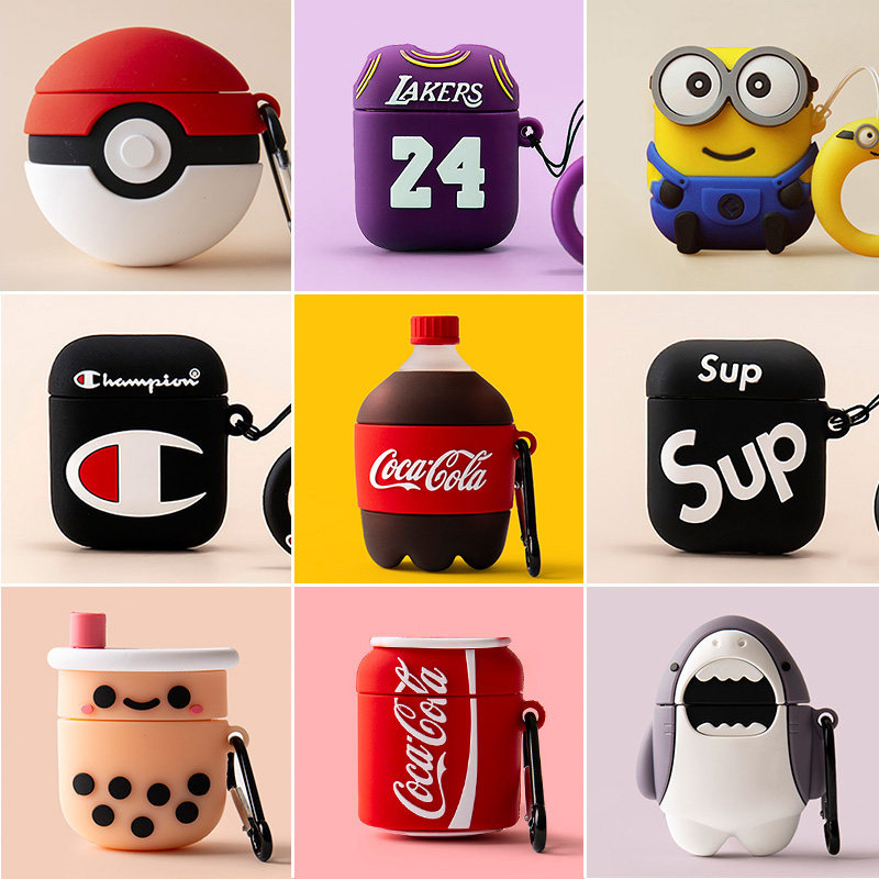 airpods protective sleeve airpodspro earphone sleeve apple airpods2 second generation wireless bluetooth earphone box soft silicone ipods protective shell generation airpo