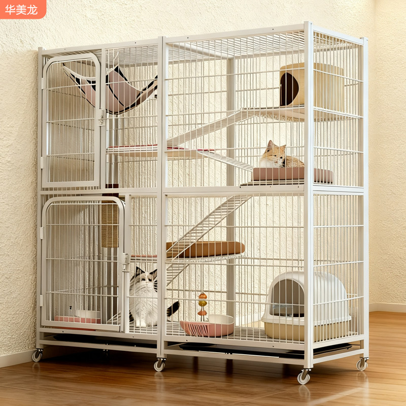 家庭用の特大サイズの大型猫用ケージ、室内猫小屋、猫用シェルター、猫用巣