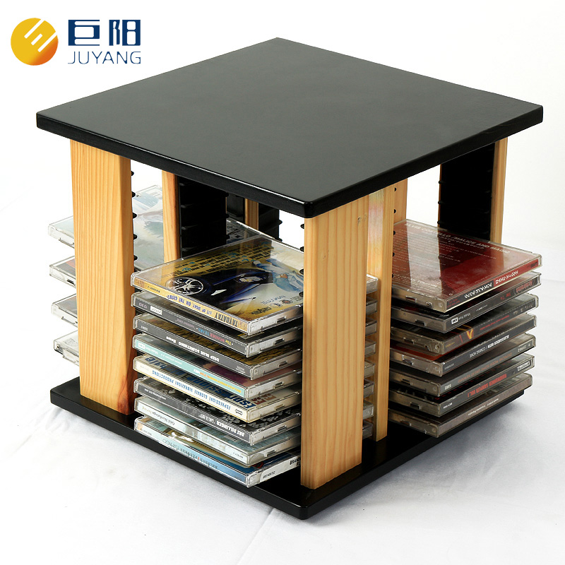 Juyang CD rack desktop CD frame rotating CD frame disc storage bag rack CD collection storage box