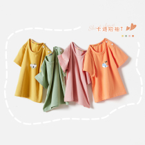 Child Short Sleeve T-Shirt Summer Pure Cotton Male Child Half Sleeve Thin child Compassionate Woman Baby Blouses Baby Summer Clothing