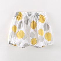 Female Baby Shorts Summer Thin with pure cotton outwear Pumpkin Light Cage Pants Baby Pp Pants Child Flower Girl Pants