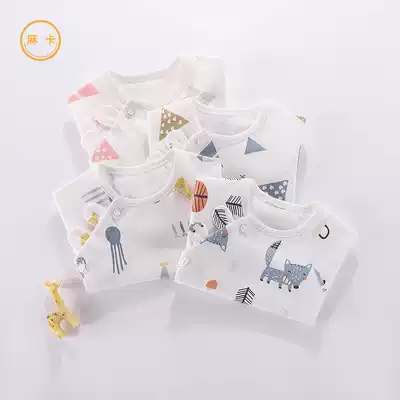 Newborn baby clothes spring and autumn summer thin monk underwear newborn cotton single piece baby autumn clothes single top