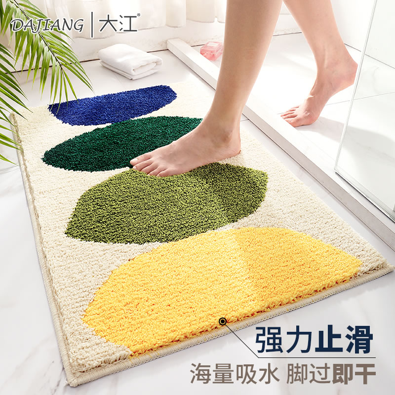 Bathroom suction floor mat toilet door non-slip mat home foot pad into the door mat toilet toilet carpet