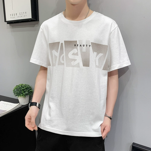 Хлопковый комплект, приятная телу футболка с коротким рукавом для отдыха, оверсайз, большой размер