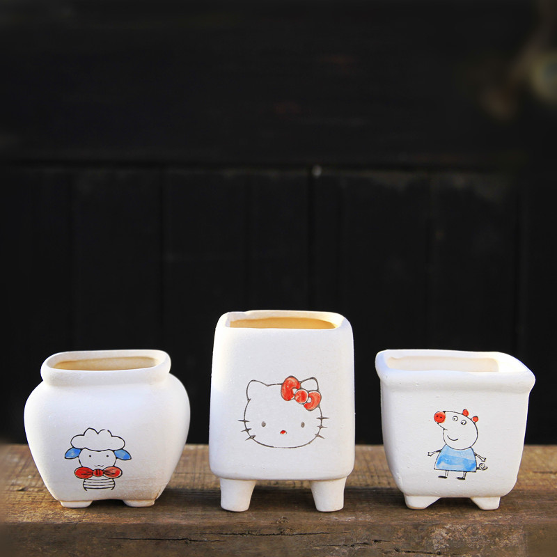 Hoa chậu hoa mọng nước - Vase / Bồn hoa & Kệ chậu cây xi măng