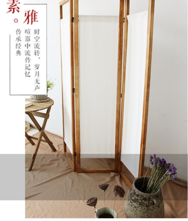 Màn hình retro Trung Quốc mới Nhật Bản Zen gấp màn hình Bắc Âu rắn gỗ phân vùng hanger cửa sổ di động - Màn hình / Cửa sổ 45 mẫu vách ngăn trang trí phòng khách tuyệt đẹp