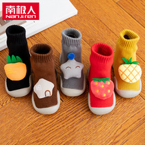 Baby shoes and socks autumn and winter thickened soft bottom baby toddler indoor non-slip bottom childrens floor socks shoes autumn and winter models