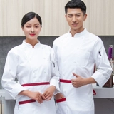 Шеф -повар одежда с длинным рукавом хлопок утолщенный осенний и зимний повар