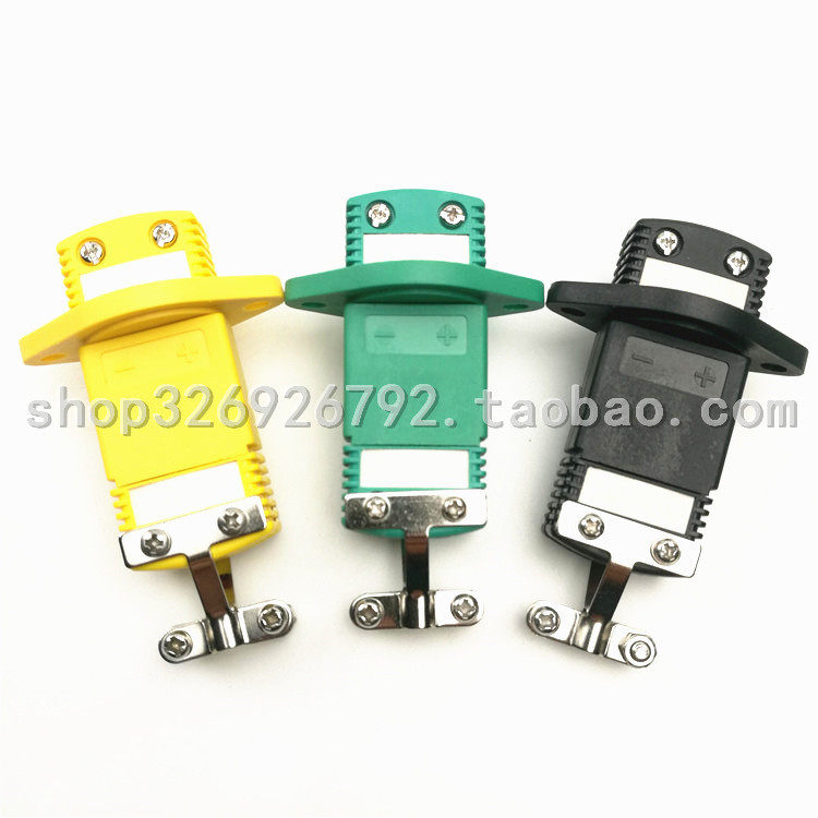 K J type thermocouple plug socket sleeve plug socket carbon factory with fixed ring connector