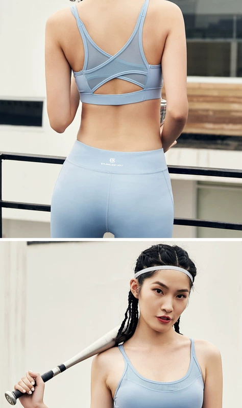 Runaway Loli Làm đẹp trở lại Dây đeo vai Đồ lót thể thao Nữ Yoga Không có vòng thép Áo ngực chống sốc Thu thập kiểu dáng áo ngực quần áo tập thể dục