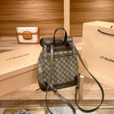 Демисезонный рюкзак, небольшая дизайнерская вместительная и большая сумка через плечо, Гонконг, из натуральной кожи, тренд сезона