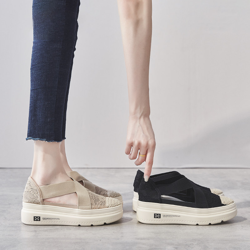 2023 New Bauhead sandals summer red increases outer wearing fashionable thick soles fishermen's shoes spring and autumn