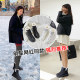 Snow boots for women, velvet and thickened, 2023 winter new style Martin boots, thick-soled warm and waterproof short boots, outer cotton shoes