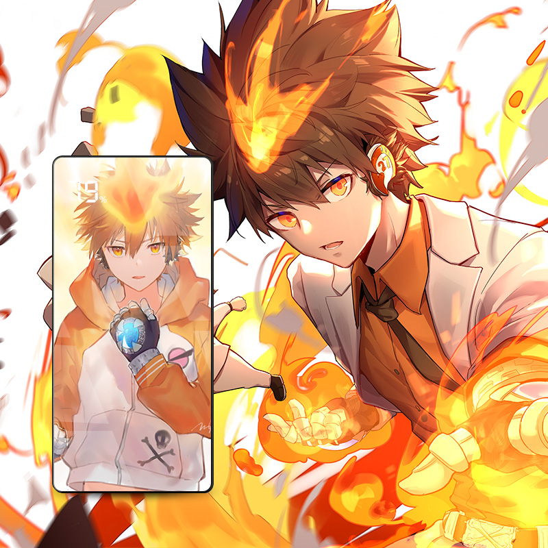 Tutor HITMAN REBORN around 2W mA fast charge custom digital display mirror 20000 mobile charge