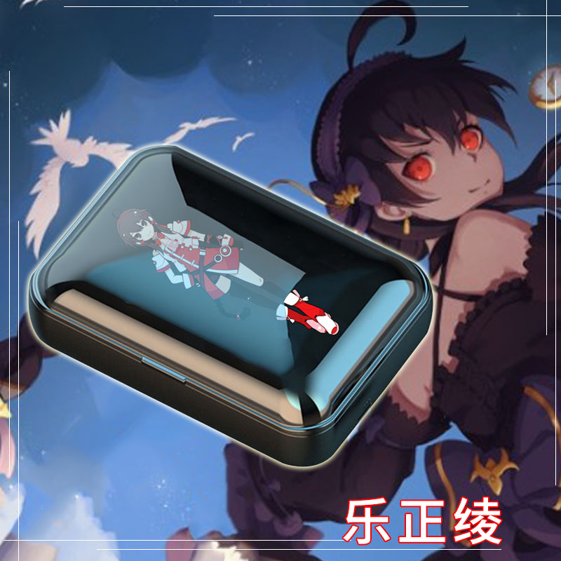 Mo Qingxian Luotianyi Bluetooth headset Lezhengling touch sports mini wireless headset charging bin two-in-one