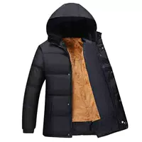 Áo khoác ngoài cho nam trung niên cotton ấm áp cho cha áo khoác bò nam