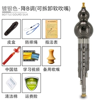 Разборка рта -серебряная, серебряная B мелодия [кожаная коробка+китайский узел+анти -кротовая веревка]