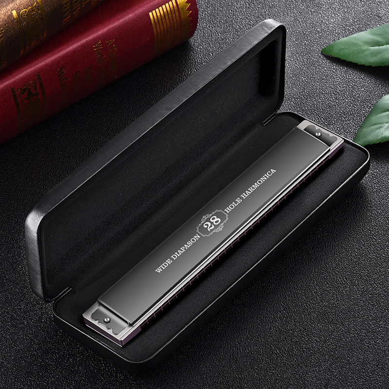 German imported sound reed 28-hole polyphonic harmonica wide-range high-end adult accent professional performance-level gift
