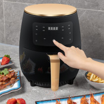 Home Air Fryer Intelligently Fully Automatic Fried Chicken Fries Machine Touch Screen 4 5L Large Capacity Kitchen Electric Fryer