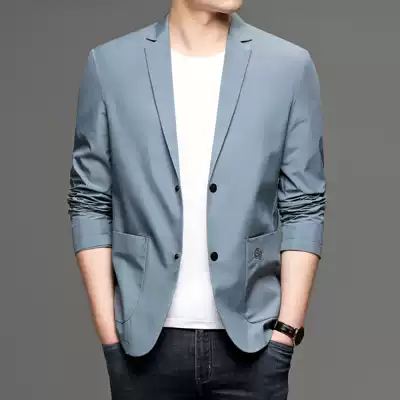 Spring and autumn men's suits 2021 new Korean version of the trend top casual handsome jacket high-end small suit jacket men