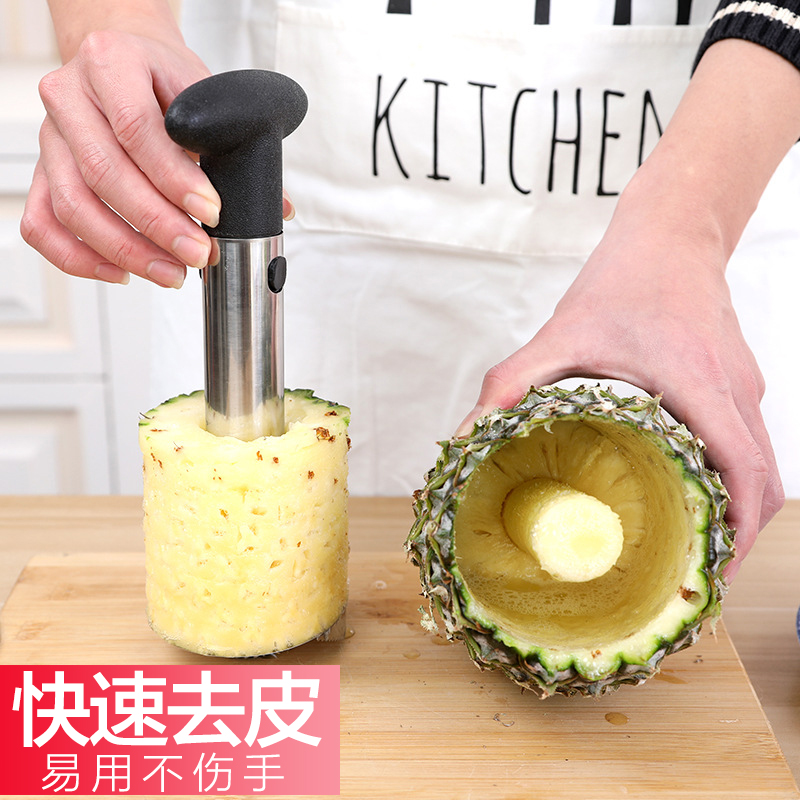 Chipping pineapples Divine Instrumental Dig Eyeing Cutting Pinewood Knife to Eyeware Peeler Stainless steel Fruit Home Pineapple Tools