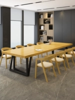 Loft Simple Modern Desk Solid Wood Conference Table and Comminember, чтобы договориться о длинном столе творческого компьютера
