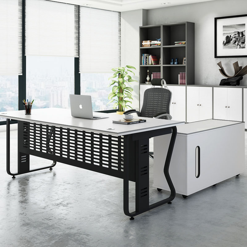 Boss Desk Single Simple Modern Executive Desk Office Table and Chair Combination Office Furniture Manager Desk