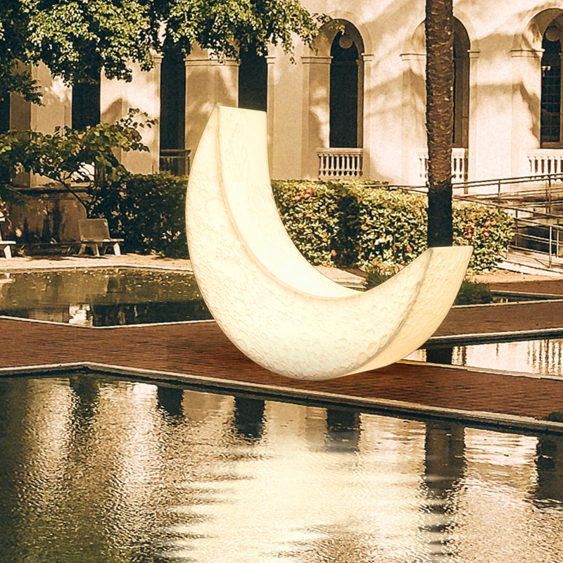 Moon Lights Outdoor Light Designer Living-room Sofa Chair Luminous Atmosphere Floor Lamp Courtyard Deck Chair Crescent Luminaire