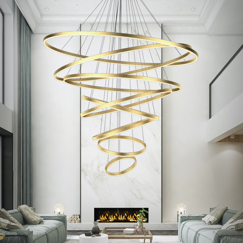 Duplex Chancellor Modern Simple Nordic Light Bedroom Restaurant Living Lightroom Lights LED Art Chandras