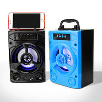 Portable square dance Bluetooth speaker plug U disk TF card audio input FM radio function charging small audio OEM