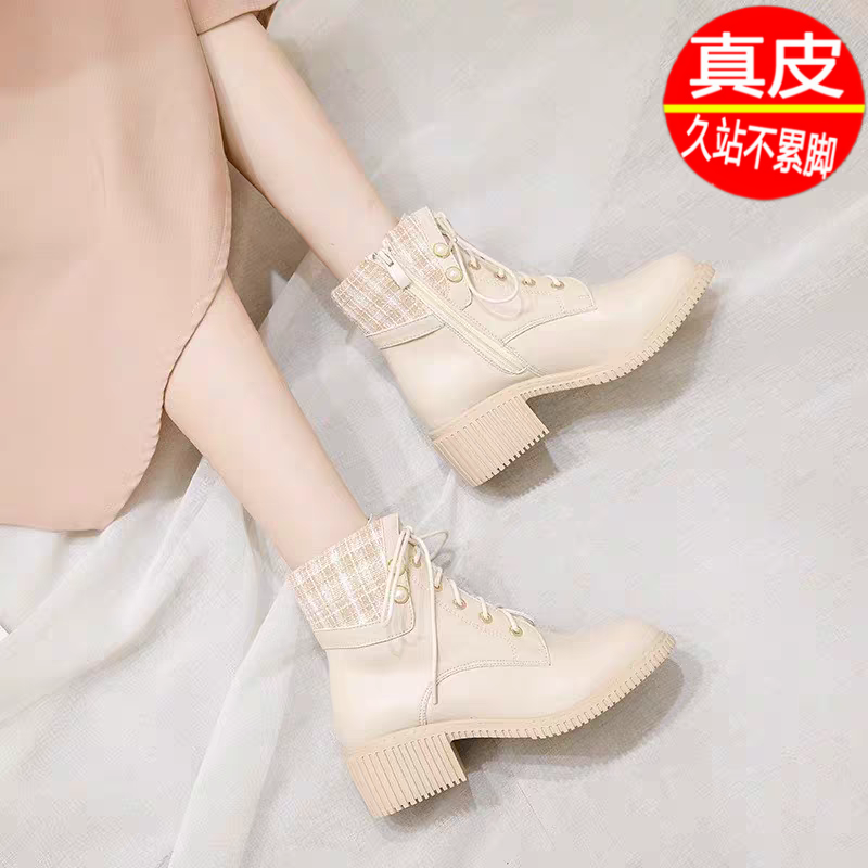 Бренд убрал все со склада. Ботинки Martin из натуральной мягкой кожи на толстом каблуке. Женские осенне-зимние теплые полусапожки из бархата. Маленькие ароматные ботильоны в британском стиле.