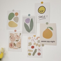 ins small fresh ~ wall decoration room bedroom dormitory layout background wall sticker photo card wall sticker