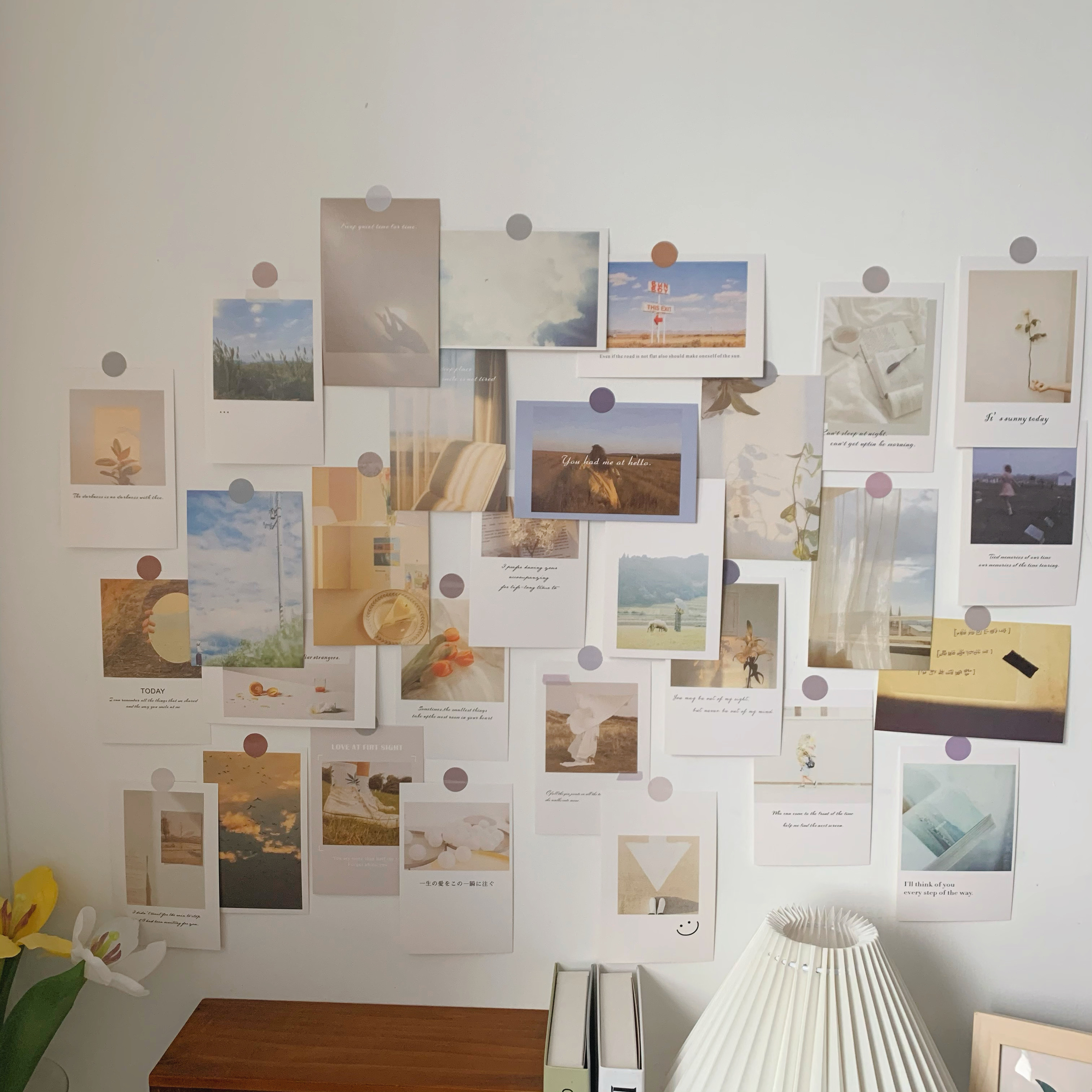 Too artistic ~ 30 Zhangins Wind Photos Wall Cards Bedroom Desk Appliquary Dorm Dorm Room Wall Decoration Painting