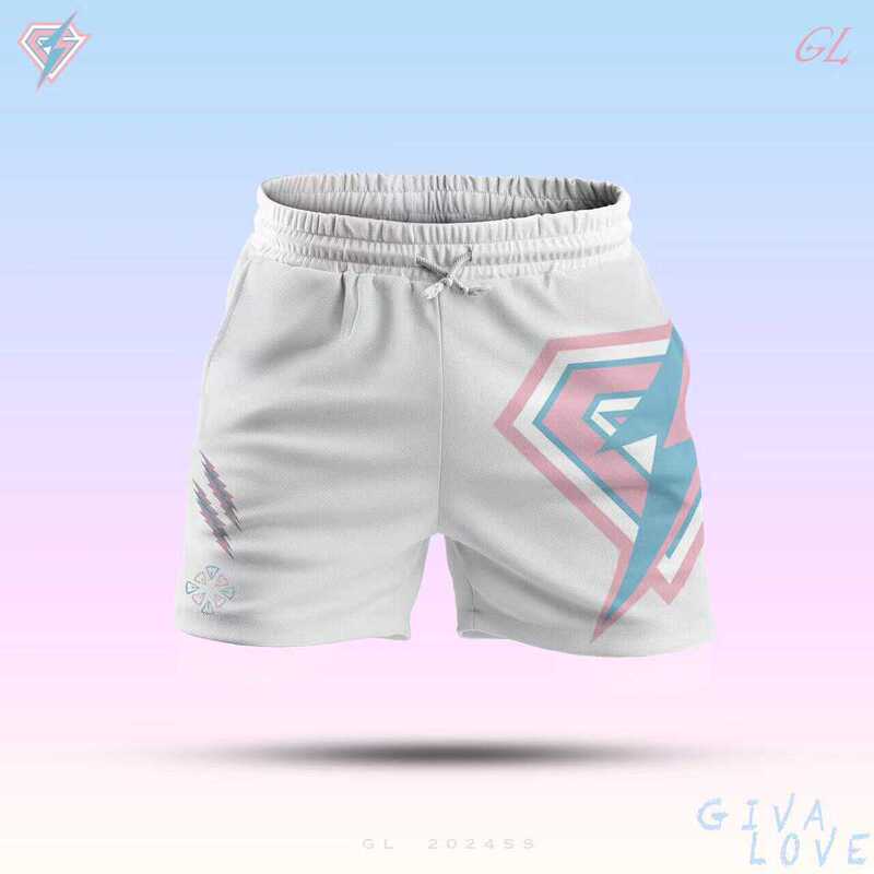 Gl24Ss Professional Sports Basketball Training Track and Field Sparkling Diamond Space Cotton Big Diamond Shorts